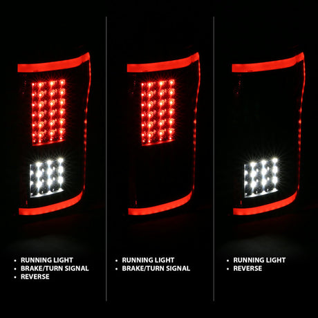 Feux arrière à LED ANZO 2015-2017 Ford F-150 Noir