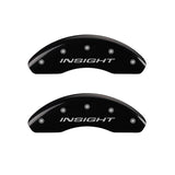 MGP Front set 2 Caliper Covers Engraved Front Insight Black finish silver ch