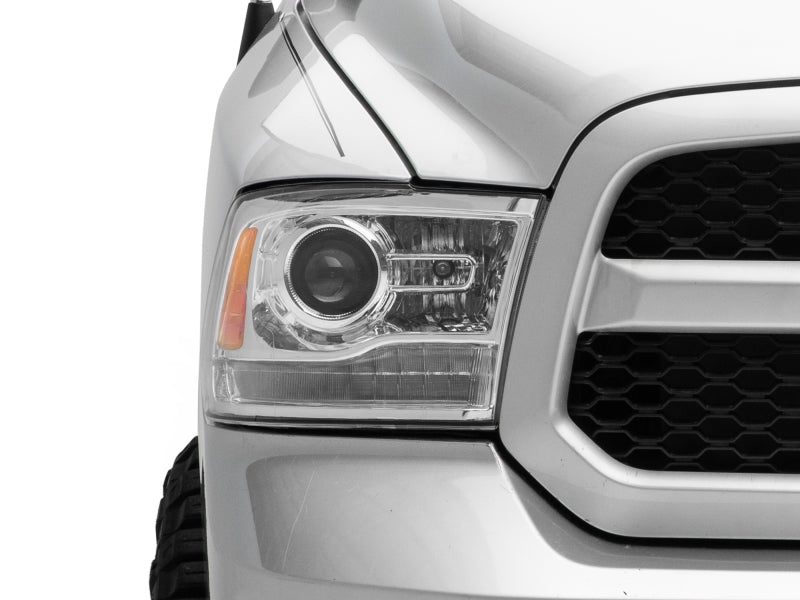 Raxiom 09-18 Dodge RAM 1500 LED Halo Headlights w/ Swtchbck Turn Signals- Chrome Hsng (Clear Lens)