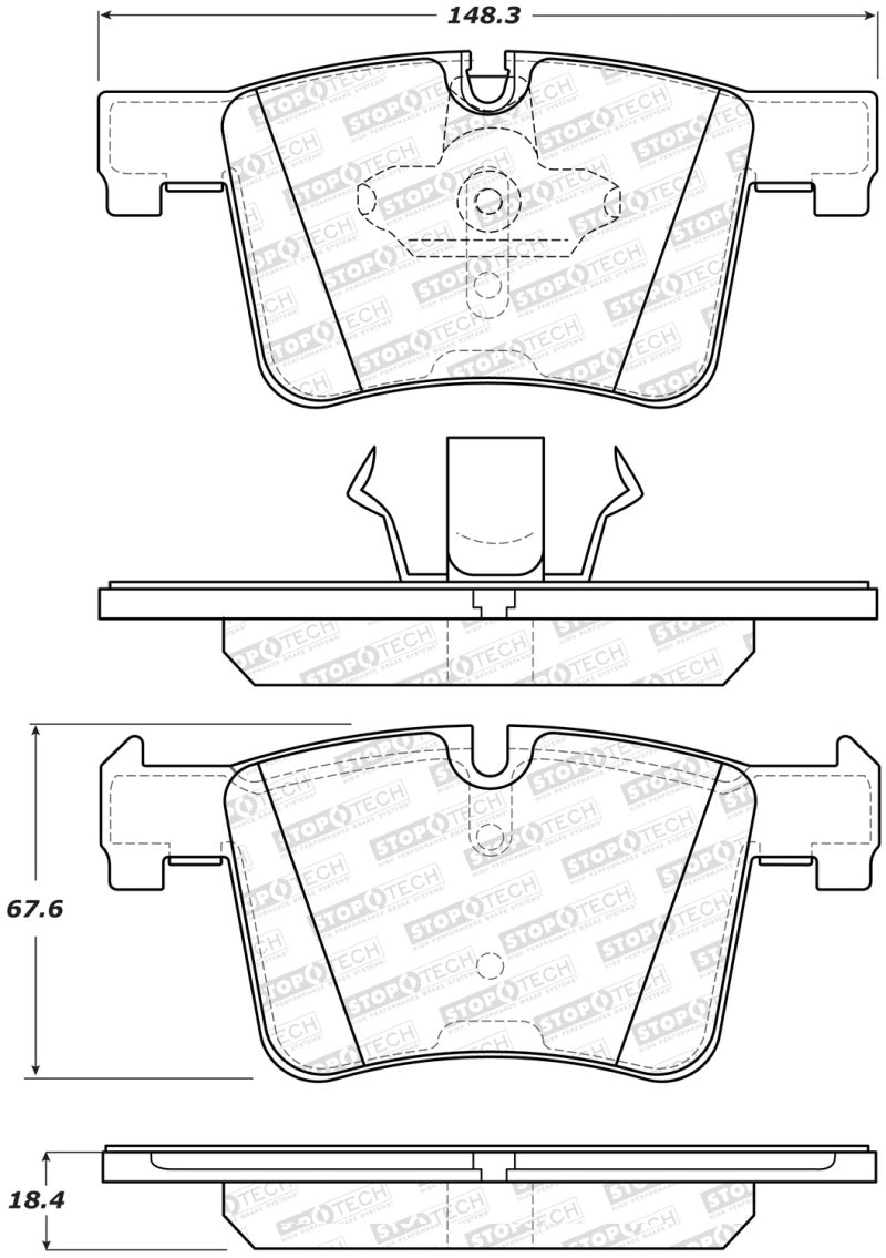 Plaquettes de frein avant StopTech Performance 13-15 BMW 320i