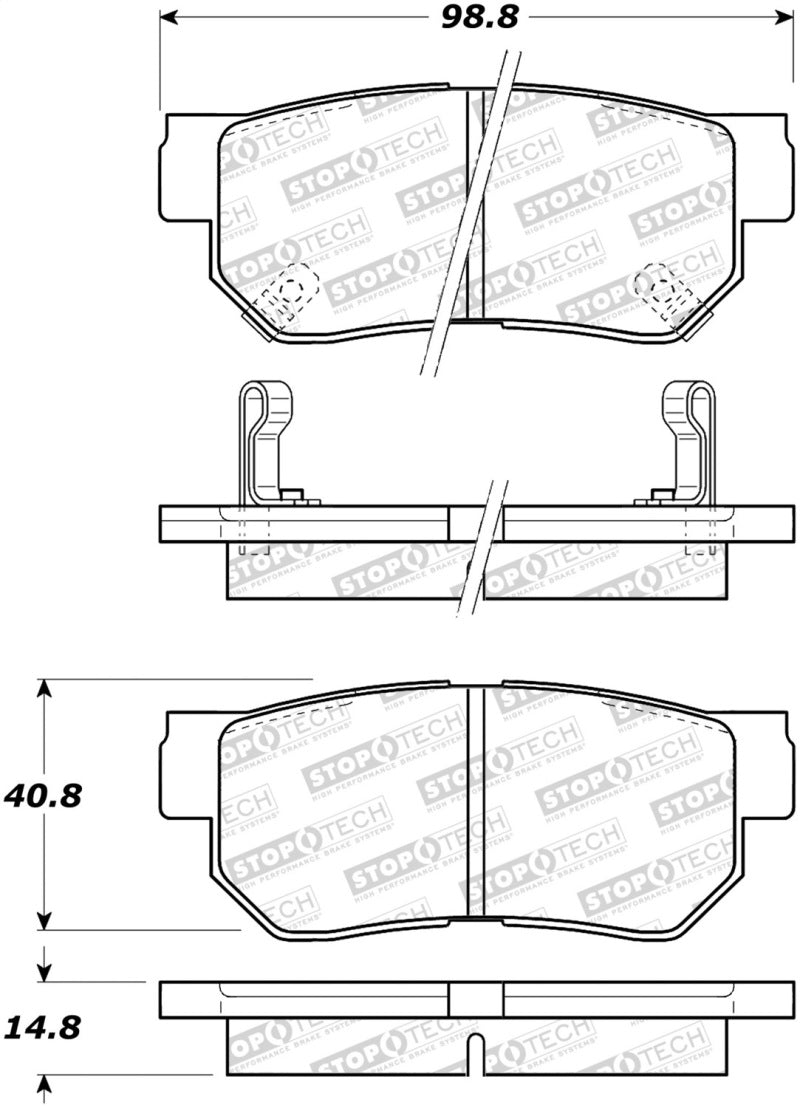 Plaquettes de frein StopTech Street Select
