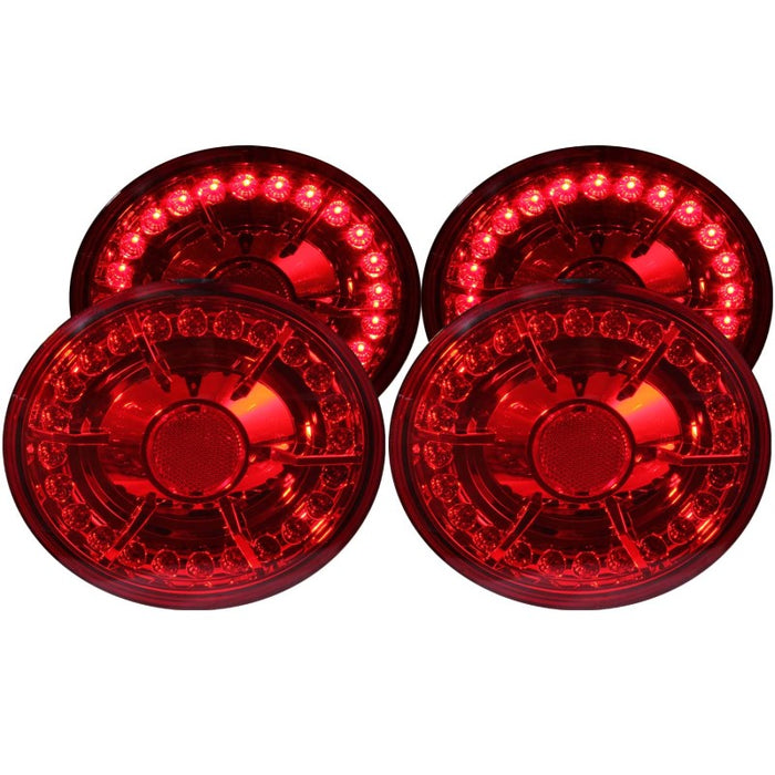 Feux arrière à LED ANZO 2005-2010 Chevrolet Corvette Rouge 4 pièces