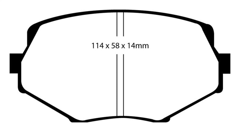 Plaquettes de frein avant Redstuff EBC 94-01 Mazda Miata MX5 1.8