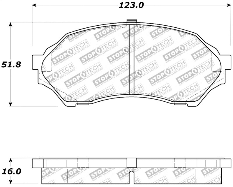 Plaquettes de frein StopTech Performance