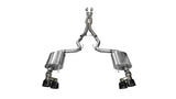 Échappement Cat Back 3 pouces Corsa 15-16 Ford Mustang GT 5.0 avec embouts quadruples noirs (Sport)