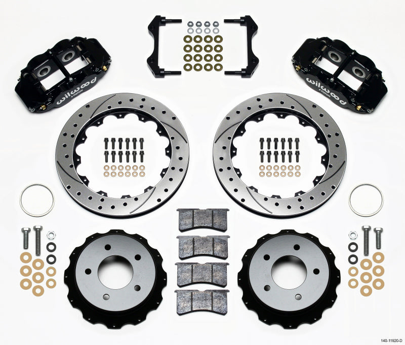 Kit arrière Wilwood Narrow Superlite 4R 12,88 pouces percé 84-87 Corvette C4