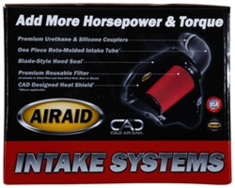 Système d'admission Airaid 11-14 Jeep GC / 11-13 Dodge Durango 3,6/5,7 L CAD sans tube (sec/rouge)