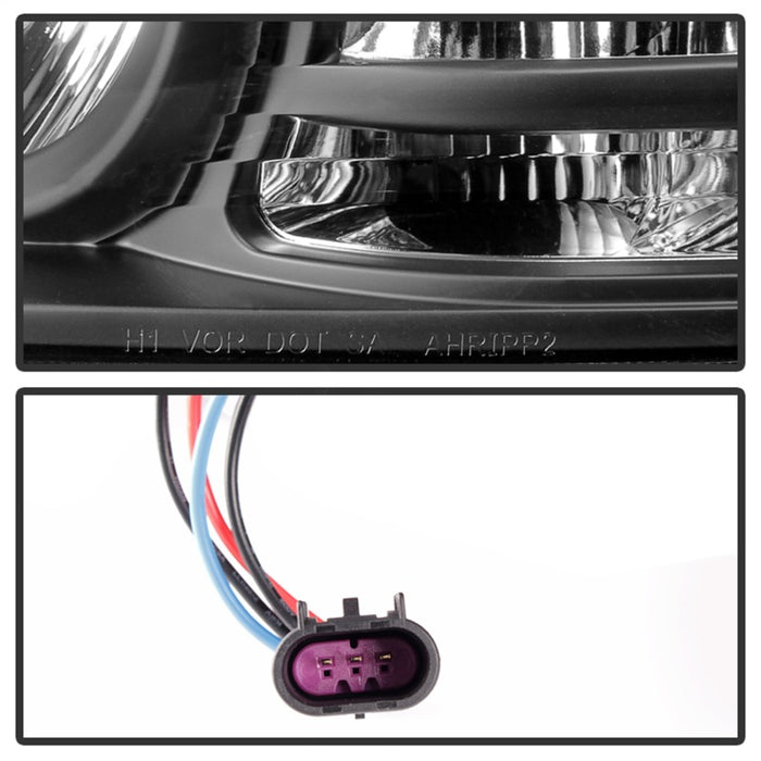 Phares de projecteur Spyder Dodge Ram 09-12 Barre lumineuse DRL Noir PRO-YD-DR09-LBDRL-BK