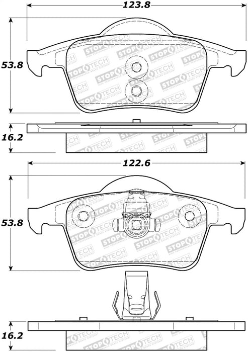 Plaquettes de frein arrière StopTech Performance pour Volvo S80 99-06