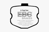 Plaquettes de frein arrière Bluestuff EBC 06-08 Chevrolet Corvette (C6) 7.0 (Z06)