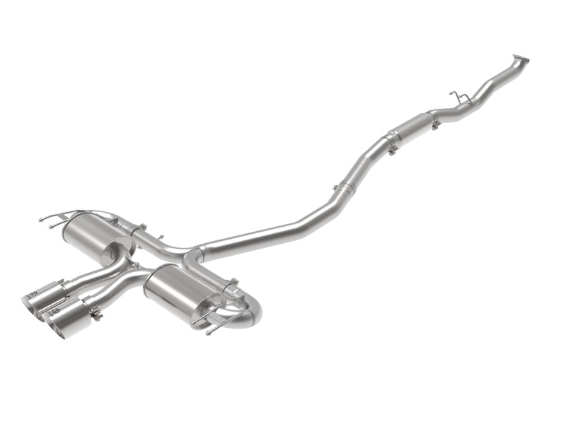Système d'échappement Cat-Back aFe Takeda 3 pouces 304 SS avec embouts polis 17-21 Honda Civic Sport L4-1,5 L (t)