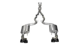 Échappement Cat Back 3 pouces Corsa 15-16 Ford Mustang GT 5.0 avec embouts quadruples noirs (Xtreme)