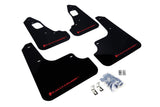Bavette garde-boue Rally Armor 08-17 Mitsubishi EVO X noire UR avec logo rouge
