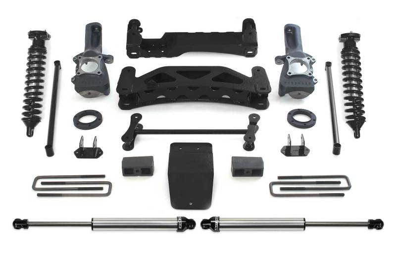 Système de performance Fabtech 04-08 Ford F150 4WD 6 pouces avec DLS 2,5 C/Os et DLS Rr