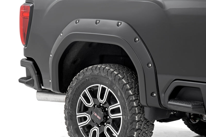 EGR 2020 GMC Sierra HD Bolt-On Style Black Fender Flare - Set