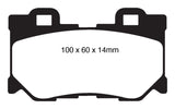 EBC 08-15 Infiniti G37 3.7 Greenstuff Rear Brake Pads