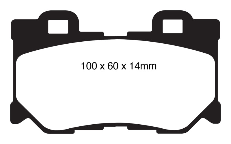 Plaquettes de frein arrière Redstuff EBC 08-13 Infiniti FX50 5.0