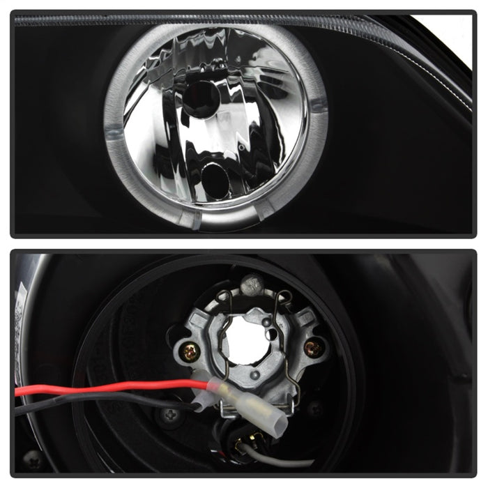 Phares de projecteur Spyder BMW Z3 96-02 LED Halo Noir Haut H1 Bas H1 PRO-YD-BMWZ396-HL-BK