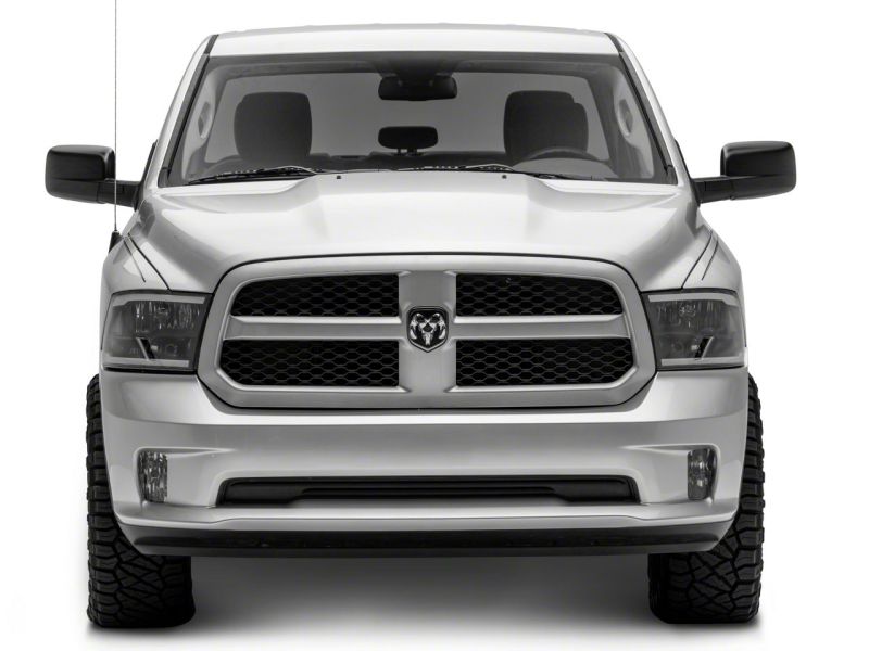 Phares Raxiom 09-18 Dodge RAM 1500/2500/3500 série axiale avec barre LED - boîtier noir (lentille transparente)