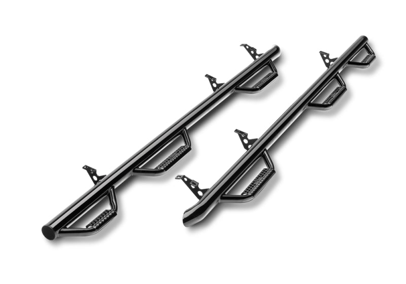 N-Fab Nerf Step 02-08 Dodge Ram 1500/2500/3500 Quad Cab 6,4 pi - Noir brillant - Accès au lit - 3 po