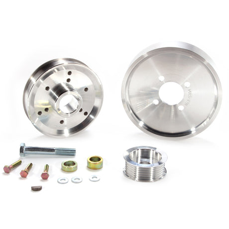 Kit de poulies de transmission BBK 02-04 Mustang 4.6 GT - Aluminium CNC léger (3 pièces)