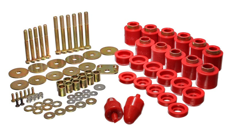 Kit de rehaussement de carrosserie Energy Suspension 1 po - Rouge