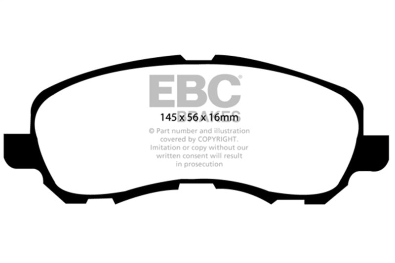 Plaquettes de frein avant EBC 11-14 Chrysler 200 2.4 Yellowstuff