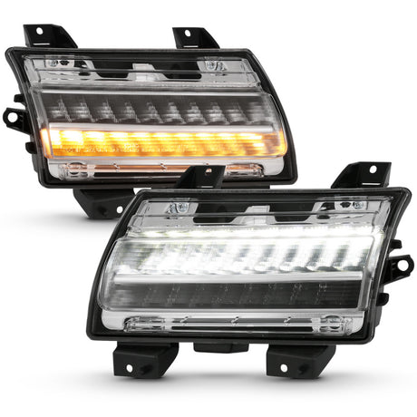 ANZO 18-19 Jeep Wrangler JL Halogène Chrome Clair avec Signal Séquentiel