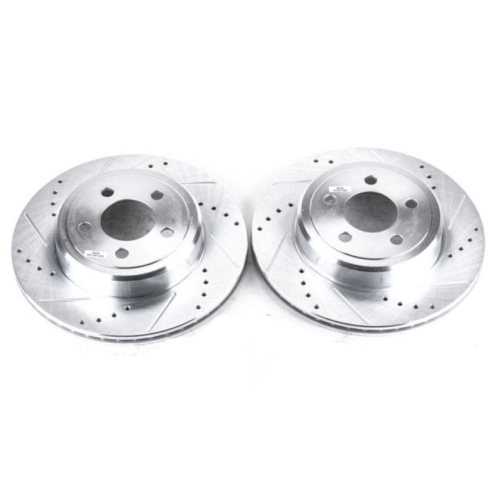 Power Stop 05-19 Chrysler 300 Rear Evolution Drilled & Slotted Rotors - Pair