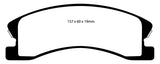 Plaquettes de frein avant EBC Greenstuff pour Jeep Grand Cherokee 4.0 (Akebono) 99-04
