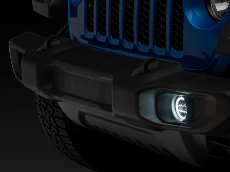 Feux antibrouillard à LED Axial Series avec halo pour Jeep Wrangler JK et JL 20-23 de Raxiom pour Jeep Gladiator JT 07-23