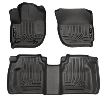 Revêtements de sol avant et arrière noirs Husky Liners 15 Honda Fit Weatherbeater