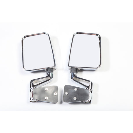 Kit de rétroviseurs extérieurs à double focalisation chromés Rugged Ridge 87-02 Jeep Wrangler YJ/TJ