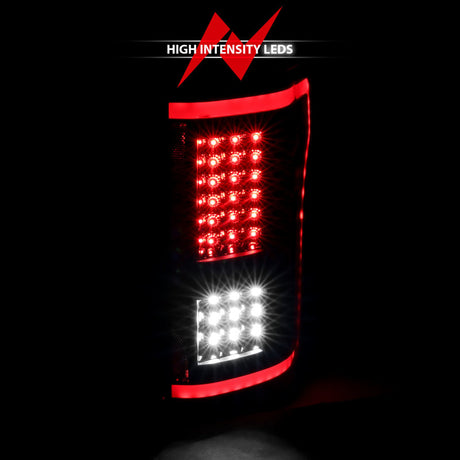 Feux arrière à LED ANZO 15-17 Ford F-150 noirs avec séquentiel