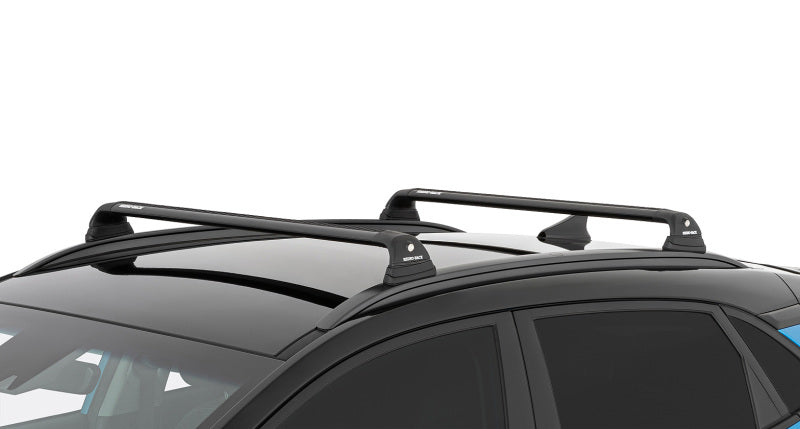 Rhino-Rack 18-22 Hyundai Kona 1st Gen 5 Door SUV w/Flush Rails Vortex RVP 2 Bar Roof Rack - Black