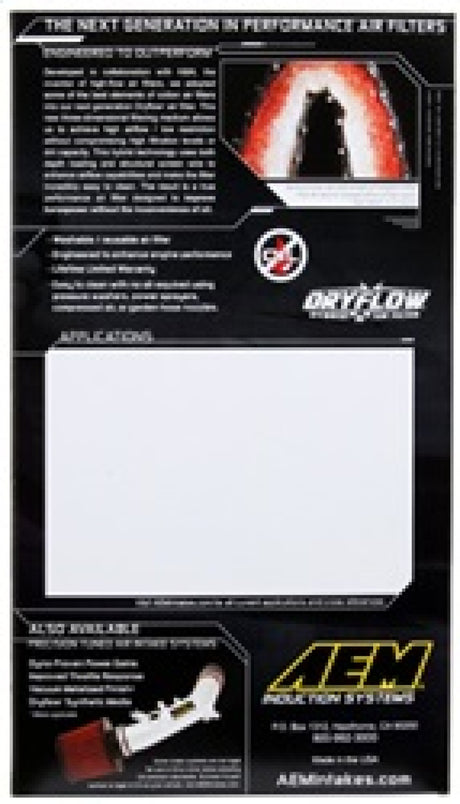 Filtre à air AEM 07-12 Ford Edge/8-12 Taurus 07-12/Lincoln MKZ