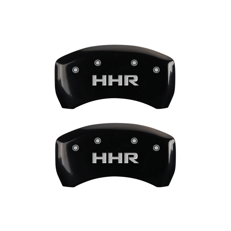 MGP 4 Caliper Covers Engraved Front & Rear HHR Black finish silver ch