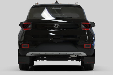 Garde-boue noir Rally Armor 20-22 Hyundai Venue avec logo rouge