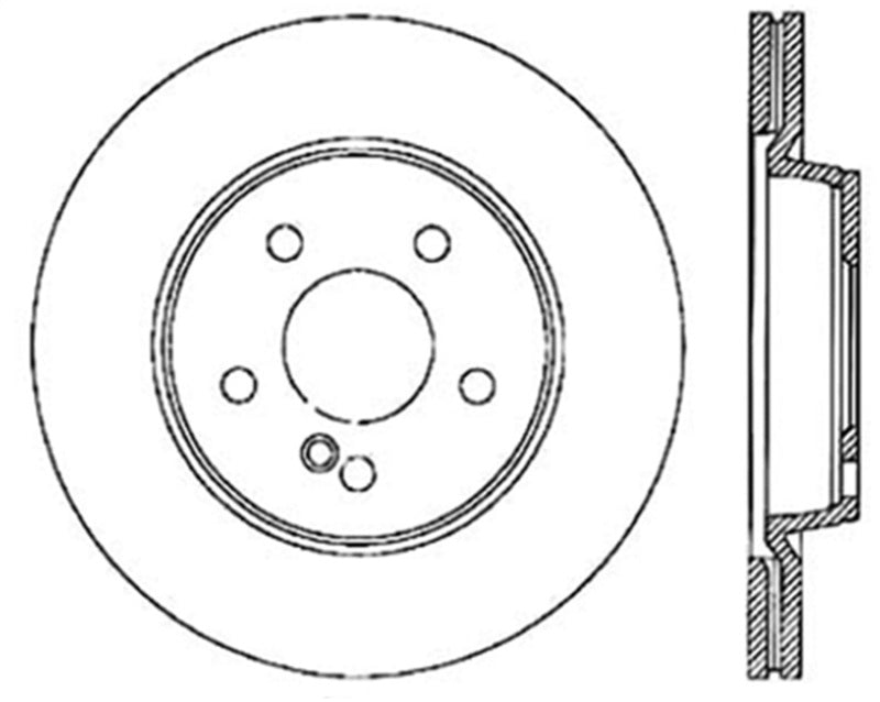 Disque de frein arrière percé StopTech 05-09 MB CLS500/CLS550 / 04-13 ES320/ES350 / 03-09 E500/E550