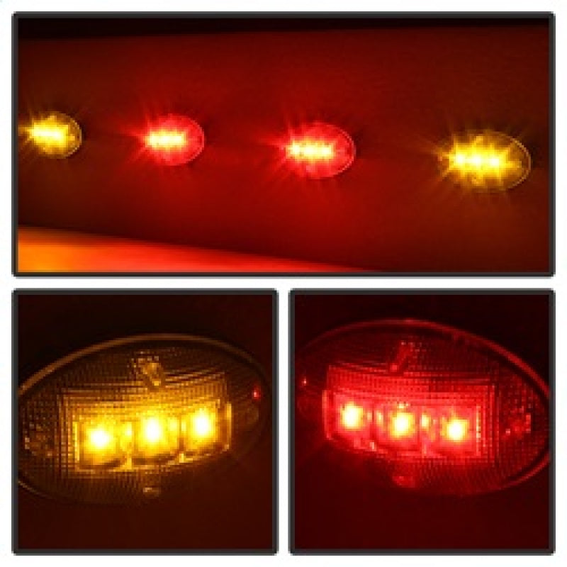 xTune Ford Superduty F250-F550 99-10 Dually Fender LED Side Fender Lights Clear ACC-LED-FDSD99-SL-C