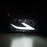 Phares de projecteur à LED AlphaRex 14-19 Lexus GX 460 NOVA Style planche noir avec lumière active/signal Seq