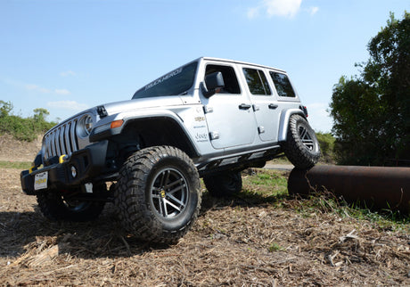Marchepieds coulissants N-Fab Trail 18-20 Jeep Wrangler JL 4 portes SUV - SRW - Noir texturé