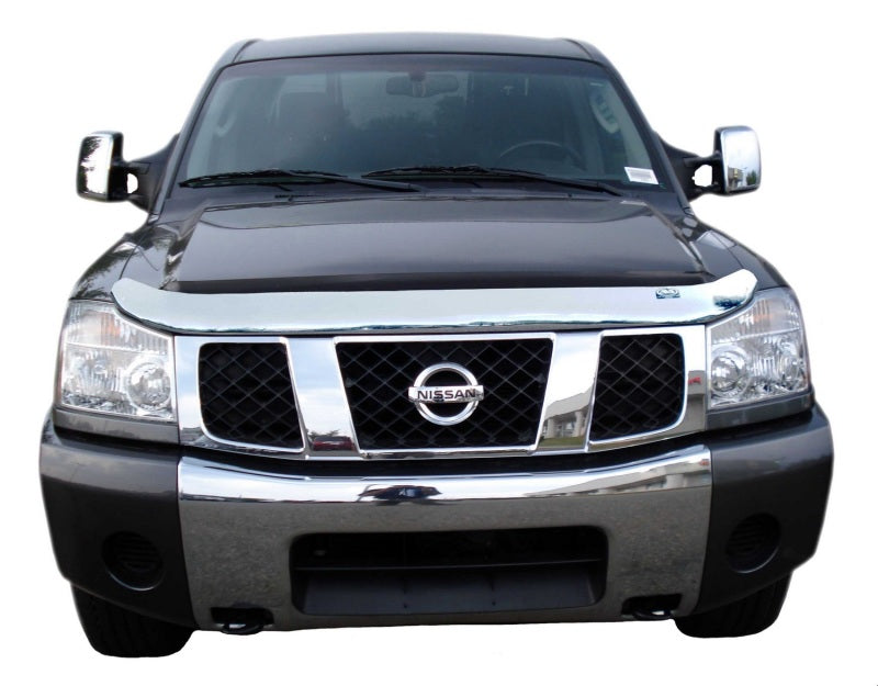 Protection de capot à profil haut AVS 04-15 Nissan Armada - Chrome