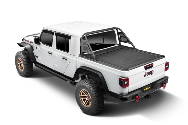 Barre de sport N-Fab ARC 20-22 Jeep Gladiator - Noir texturé (montage avec housse Roll-N-Lock uniquement)