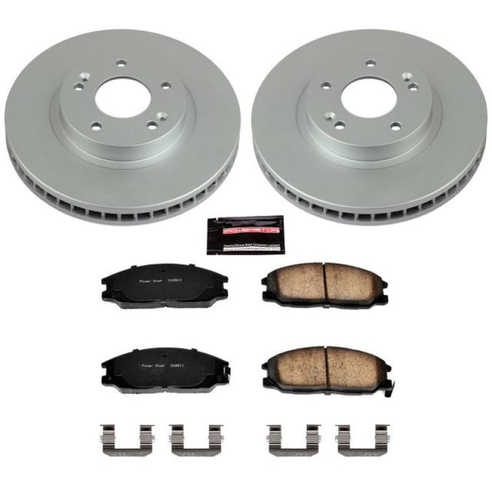 Kit de freins Power Stop 01-06 Hyundai Santa Fe avant Z17 Evolution Geomet avec revêtement