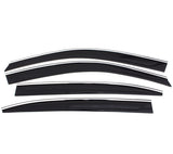 Déflecteurs à profil bas AVS 21-22 Jeep Grand Cherokee Ventvisor 4 pièces - Fumé avec garniture chromée