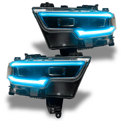 Oracle 19-21 RAM 1500 Headlight DRL Kit Proj. LED - RGBW+A w/ Simple Controller