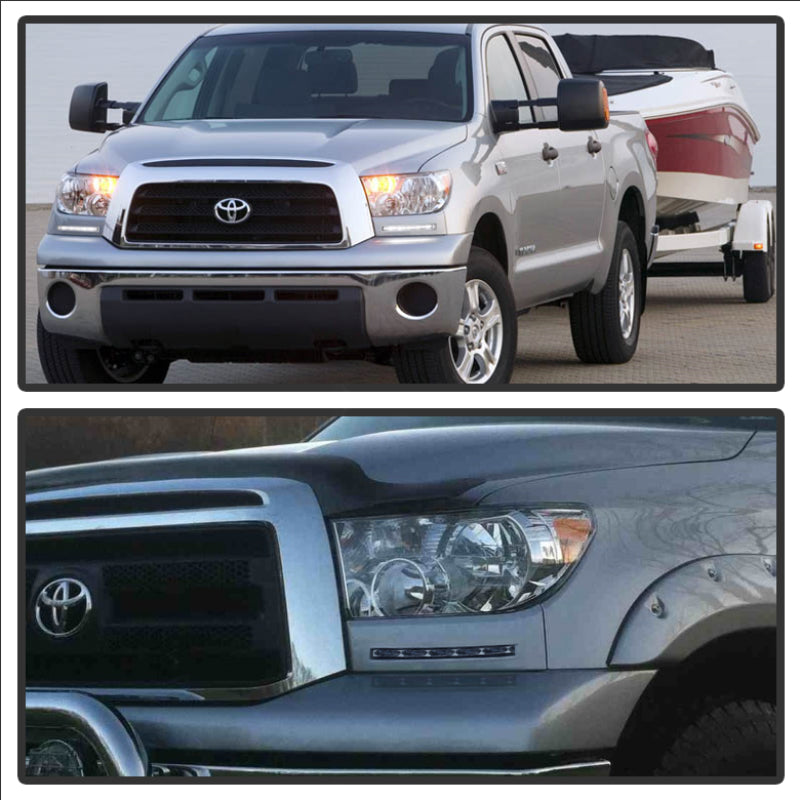 Feux de jour à LED Spyder Toyota Tundra 07-13 (look modèle XSP-X) sans interrupteur noir FL-DRL-TTU07-BK