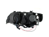 Phares de projecteur ANZO 2000-2003 BMW X5 avec halo noir
