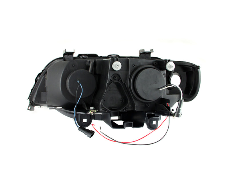 Phares de projecteur ANZO 2000-2003 BMW X5 avec halo chromé